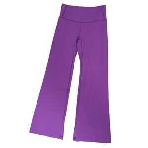 Athleta Barre‎ High Rise Kick Flare Powervita Pants Purple XS